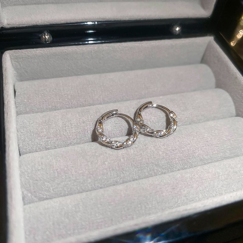 Huggie Rhinestone Earring