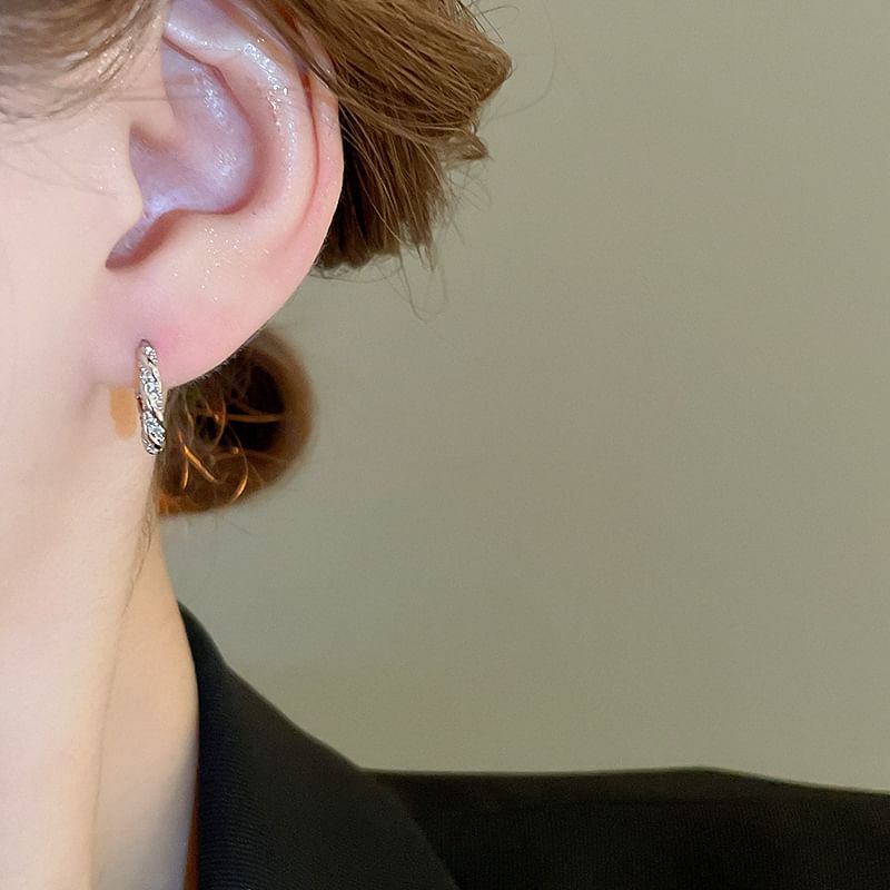 Huggie Rhinestone Earring