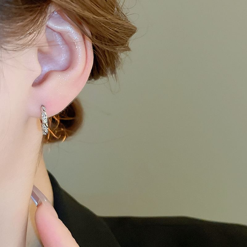 Huggie Rhinestone Earring