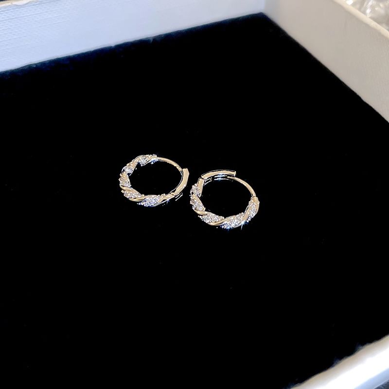 Huggie Rhinestone Earring