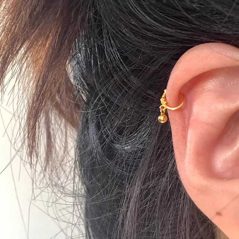 Metallic Hoop Earring