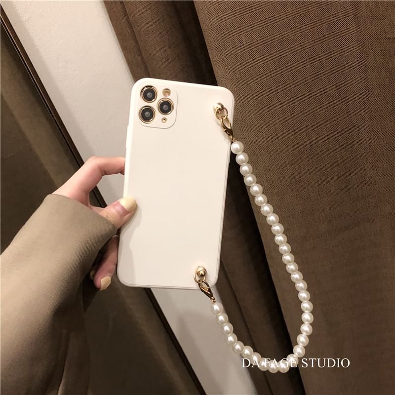 Pearl Case Phone Faux Strap