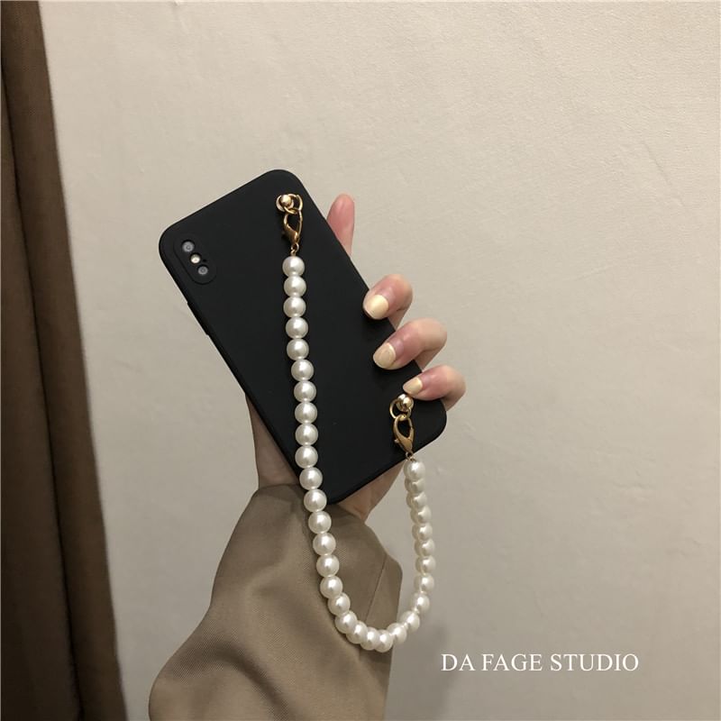 Pearl Case Phone Faux Strap