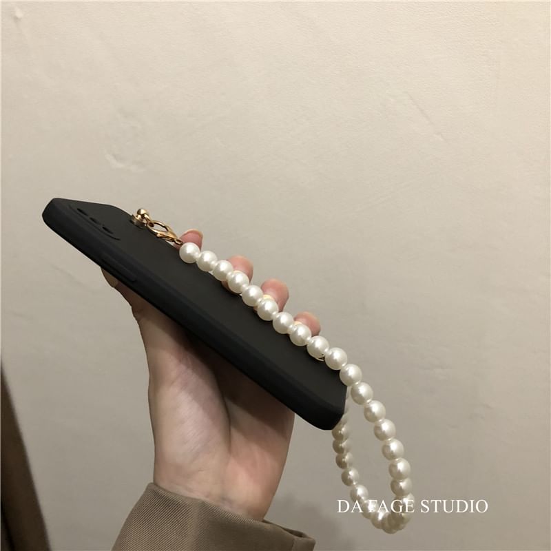 Pearl Case Phone Faux Strap