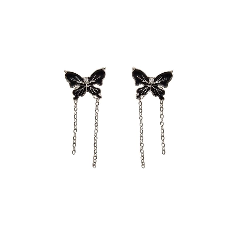Butterfly Clip On Drop / Earring Enamel