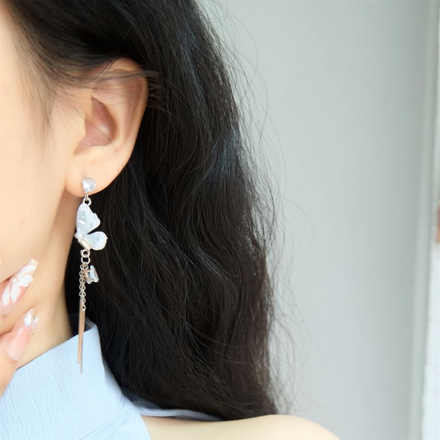 Clip Drop On Earring / Butterfly
