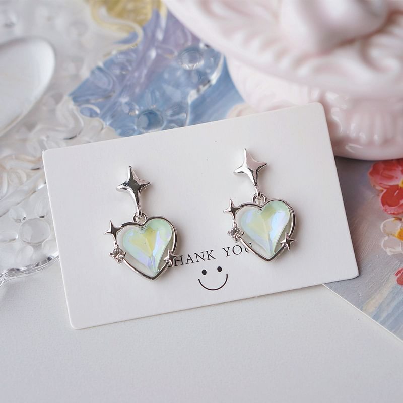 On Clip Drop / Earring Heart Star