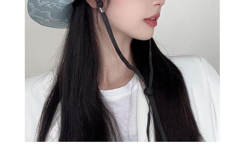 Distressed Hat Boonie Denim