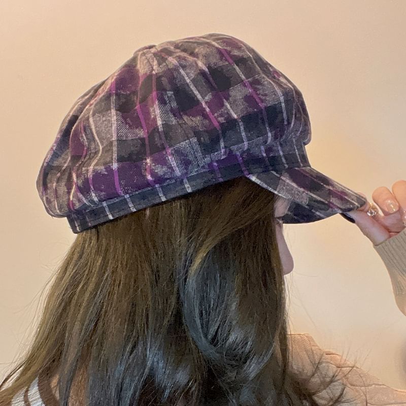 Plaid Cap Newsboy