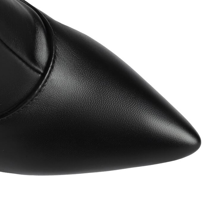 High Sock Heel Boots Over-the-Knee