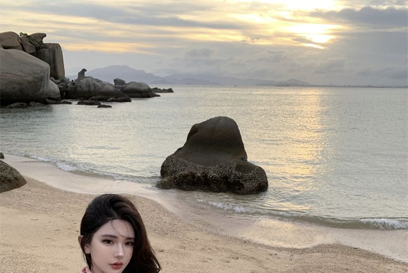 Sundress Ruffle Midi Side-Slit Floral Halter