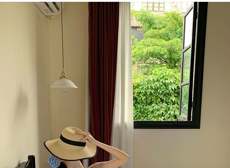 Halter Cutout Maxi Floral Dress A-Line