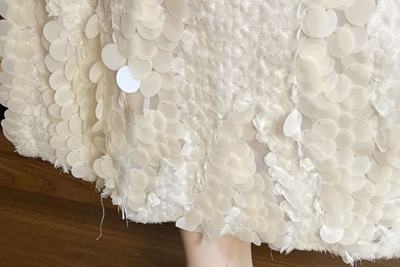 Sandals Square Plain Toe Chunky Bow Leather Faux Heel Accent