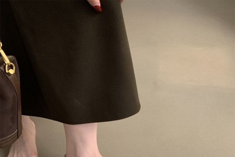 Toe Leather Flats Faux Round