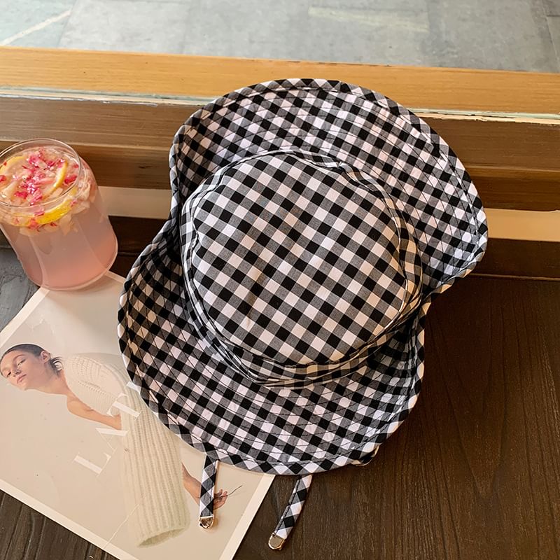 Plaid Hat Bucket