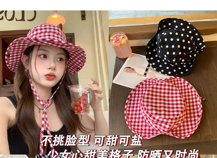 Plaid Hat Bucket