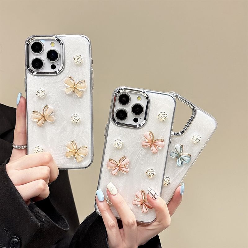 Case Phone Rose Butterfly