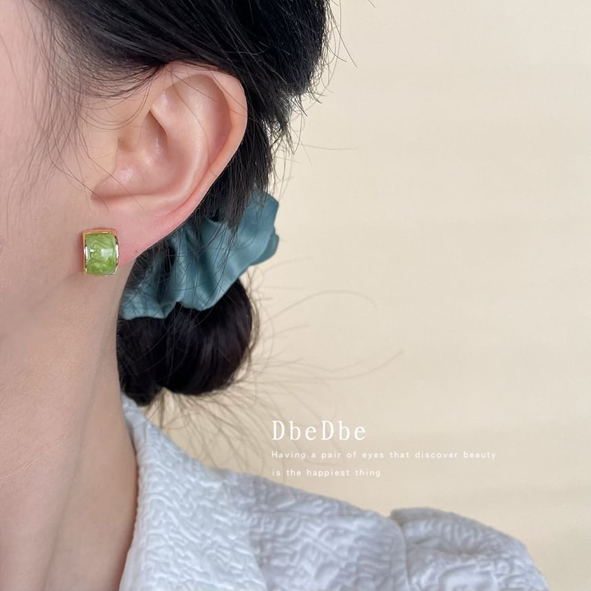 Enamel On Clip Earring