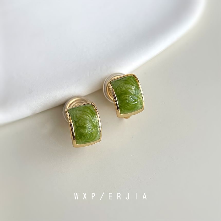 Enamel On Clip Earring