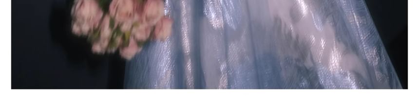 Gown Evening Patterned Short-Sleeve A-Line Beaded