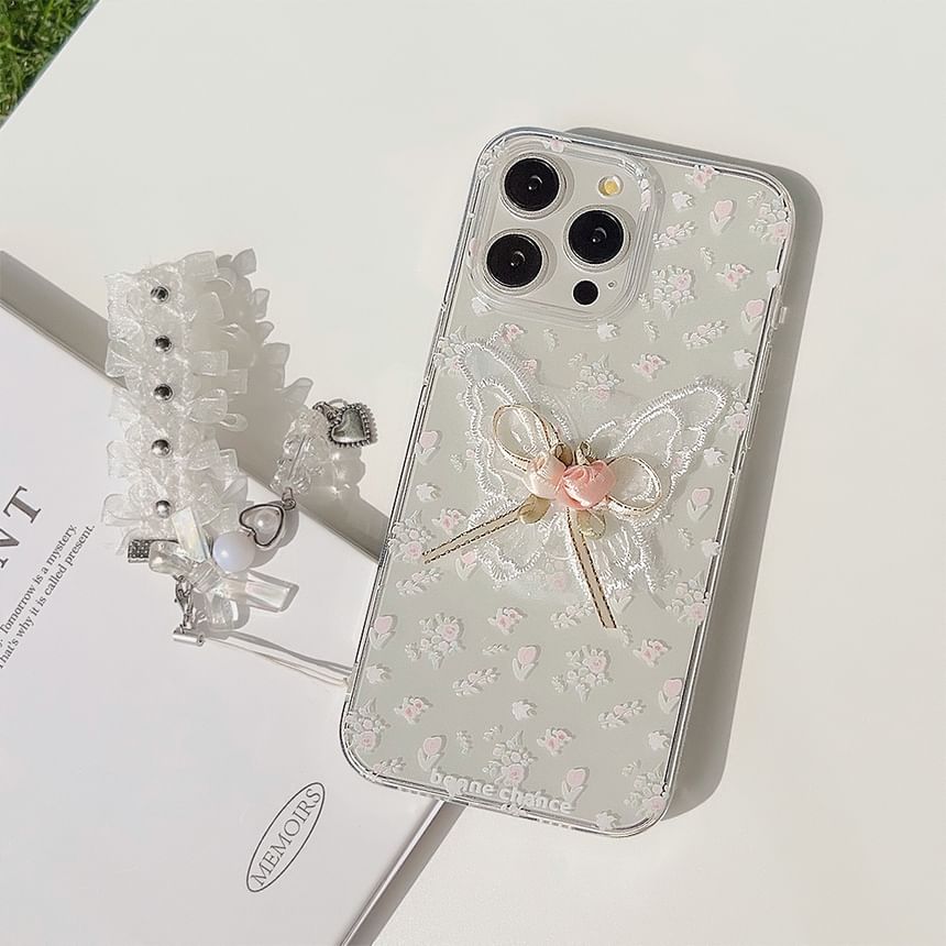 Case Lace / Charm Butterfly Set Phone