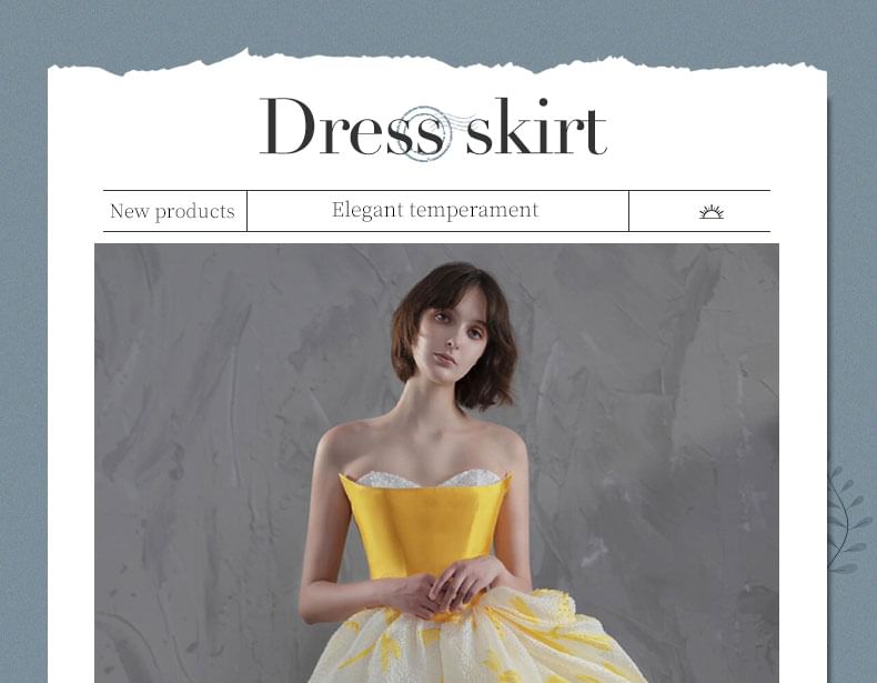 A-Line Gown Evening Print Strapless Floral