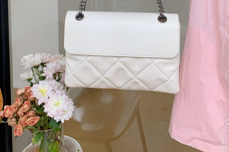 Bag Shoulder Chain Quilted Flap