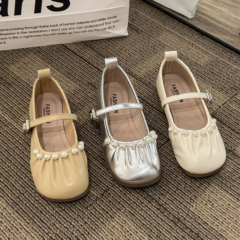 Mary Flats Faux Jane Pearl