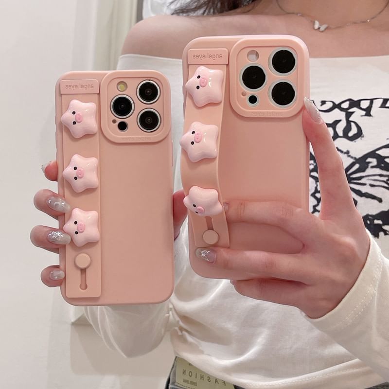 Pig Case Strap Phone