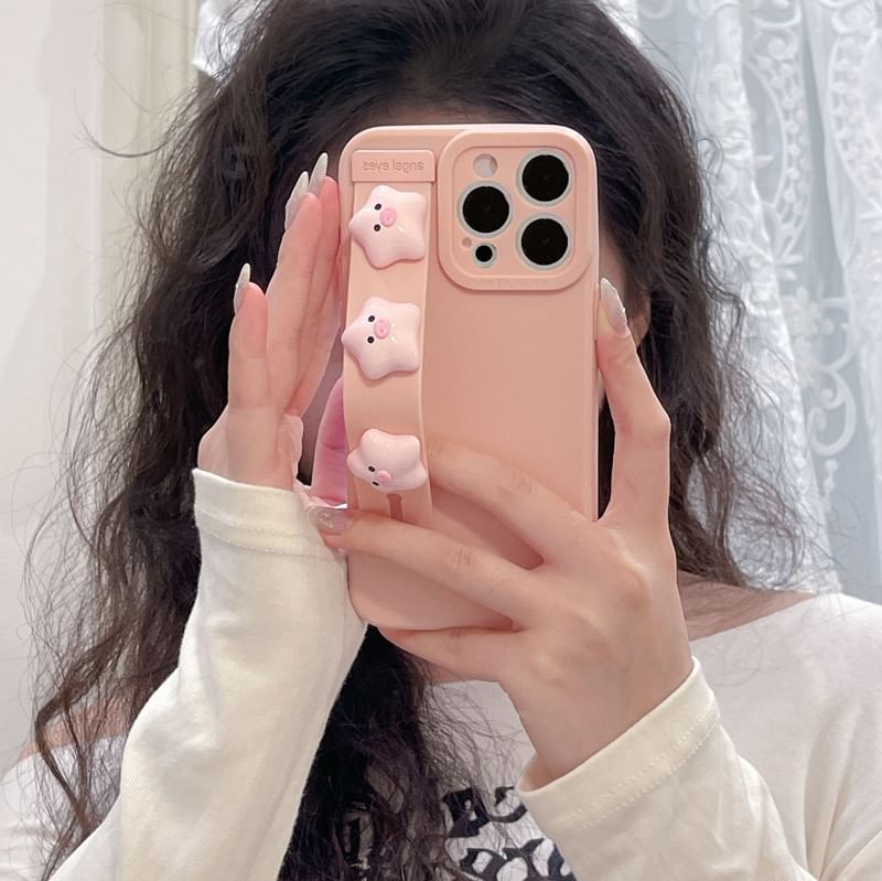 Pig Case Strap Phone