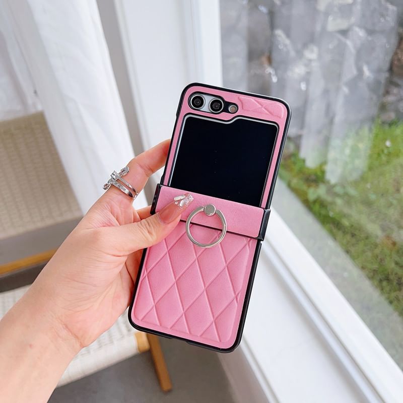 Stand Case Ring Argyle Phone
