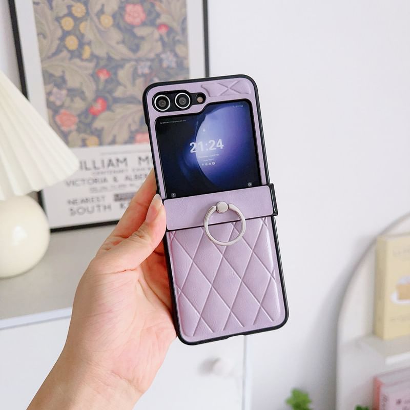 Stand Case Ring Argyle Phone