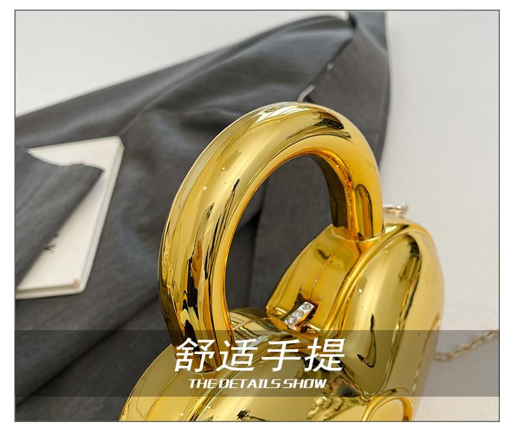 Crossbody Strap Bag Heart Chain