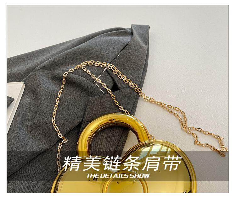 Crossbody Strap Bag Heart Chain