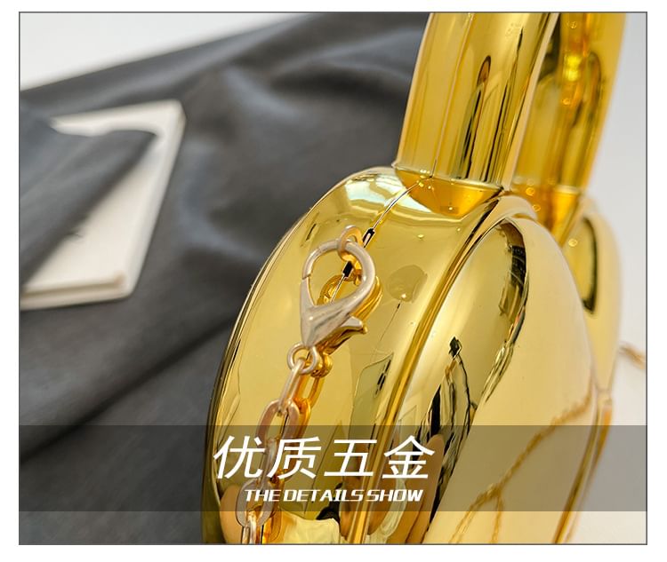 Crossbody Strap Bag Heart Chain