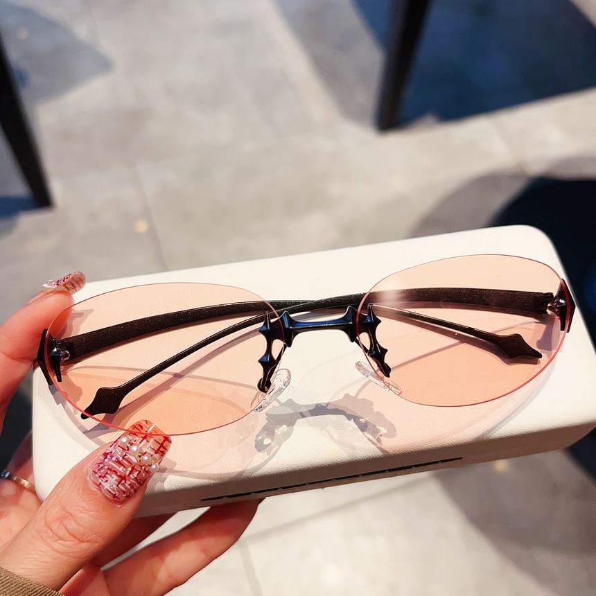 Oval Sunglasses Rimless