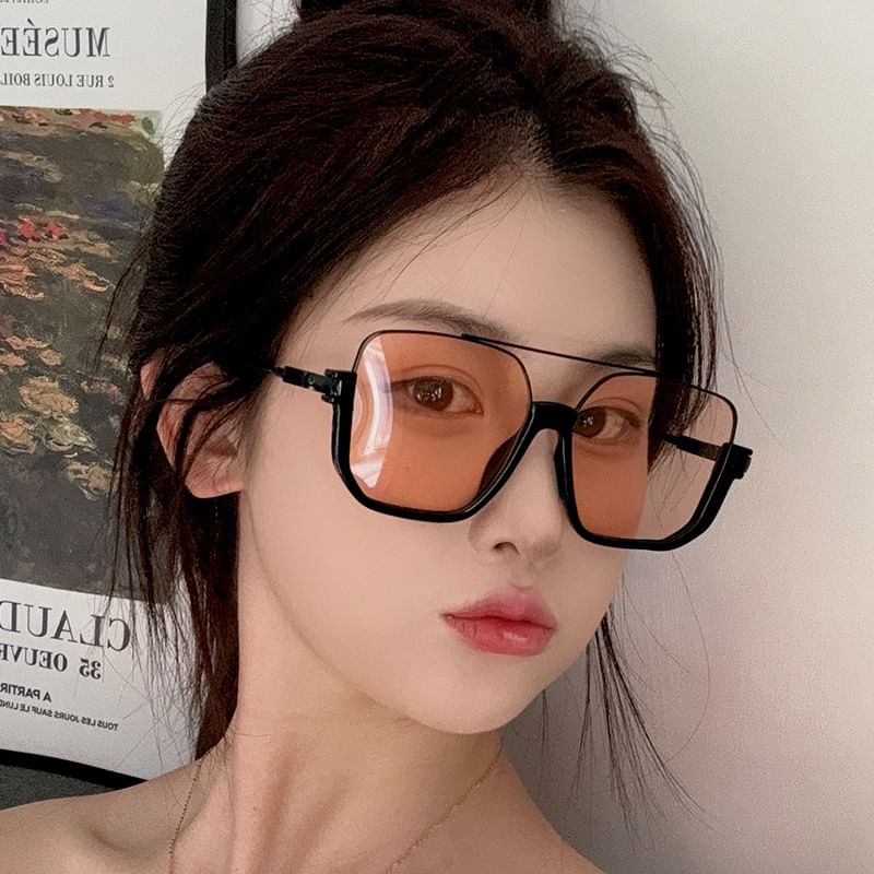 Square Oversized Frame Sunglasses