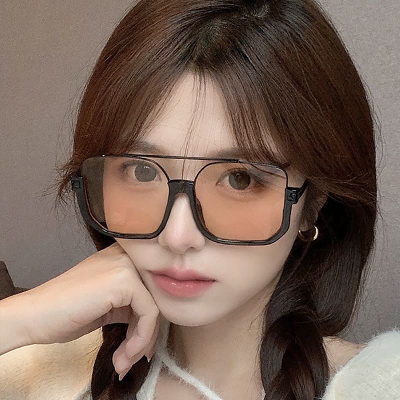 Square Oversized Frame Sunglasses