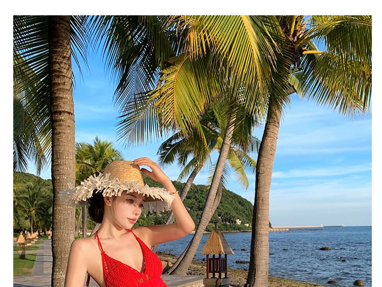 Sundress Maxi Halter Striped