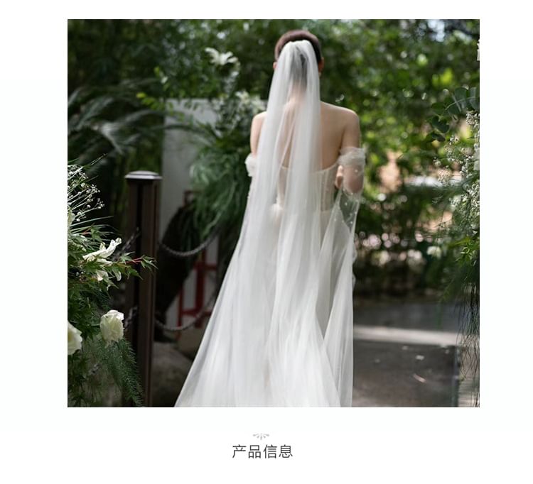 Corset Mesh Gown Sheath Beaded Wedding Off-Shoulder