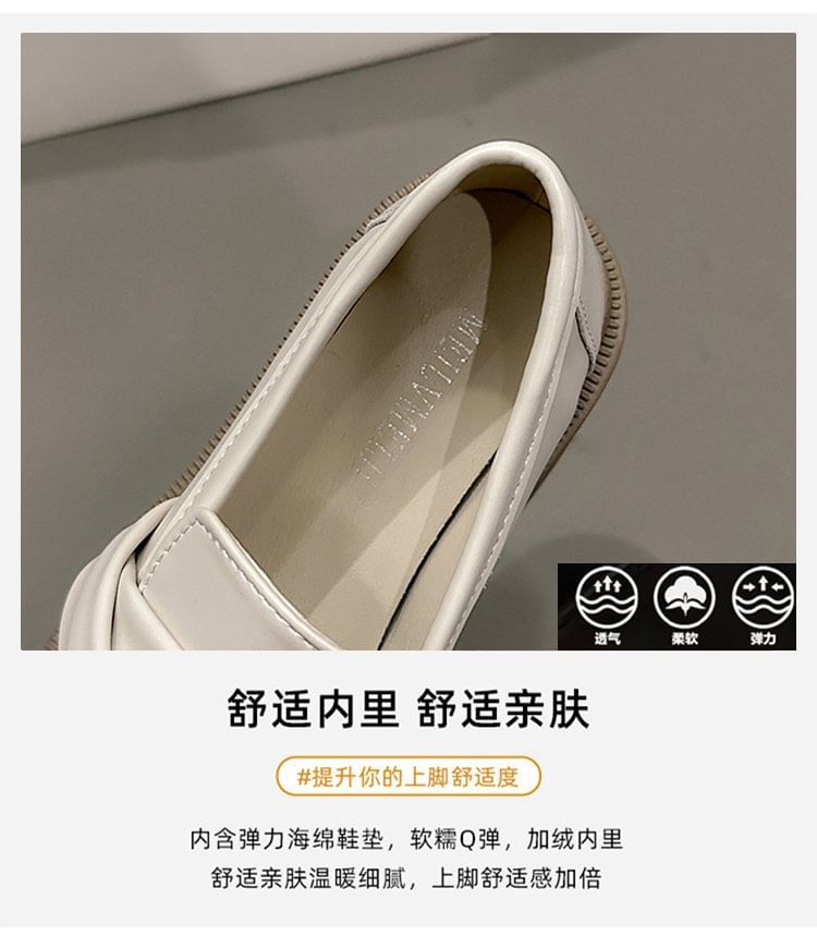 Loafers Leather Faux