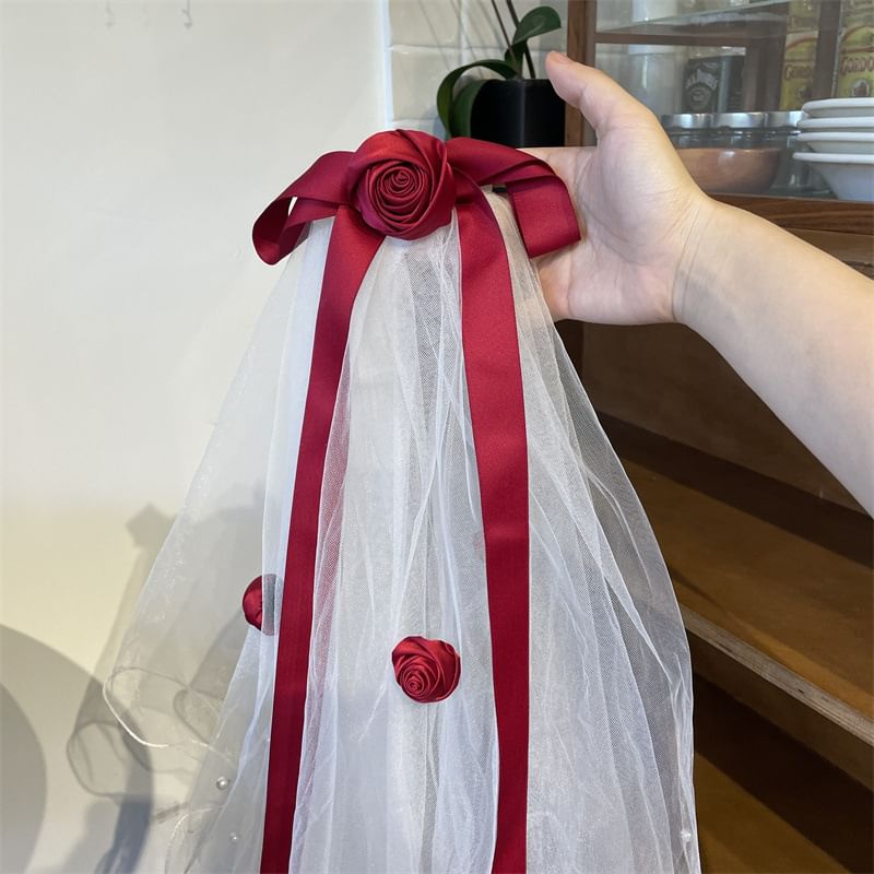 Hair Ribbon Mesh Tie