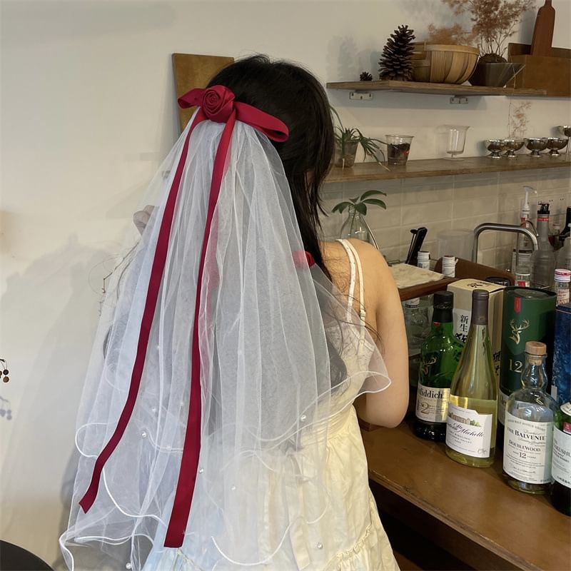 Hair Ribbon Mesh Tie