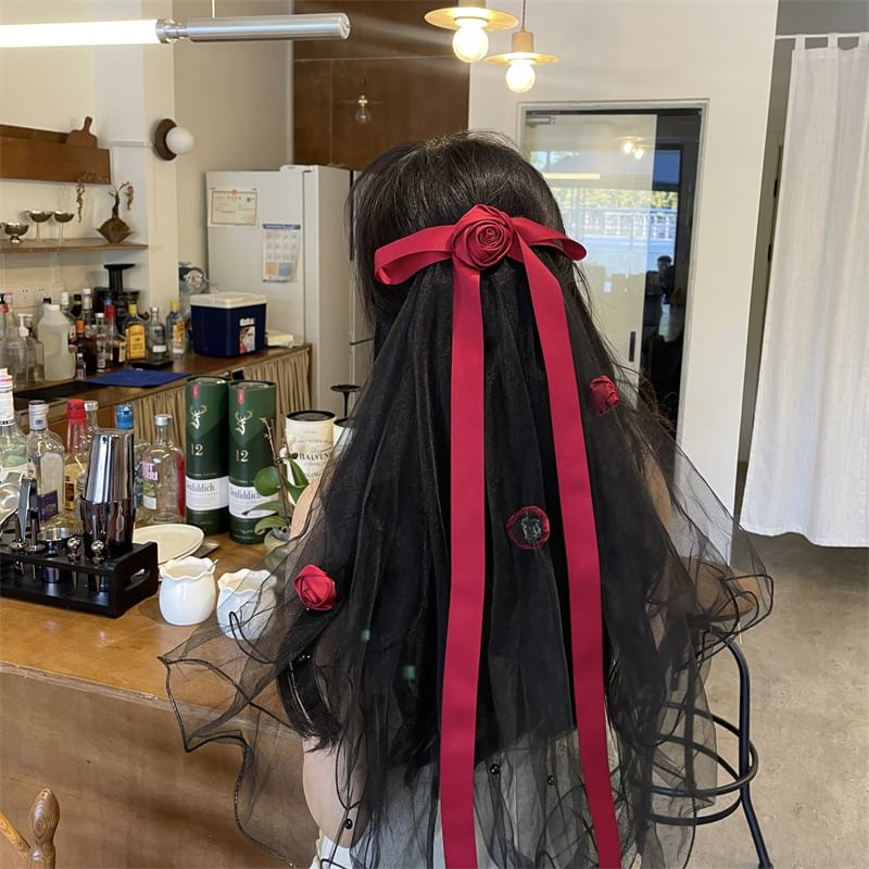 Hair Ribbon Mesh Tie