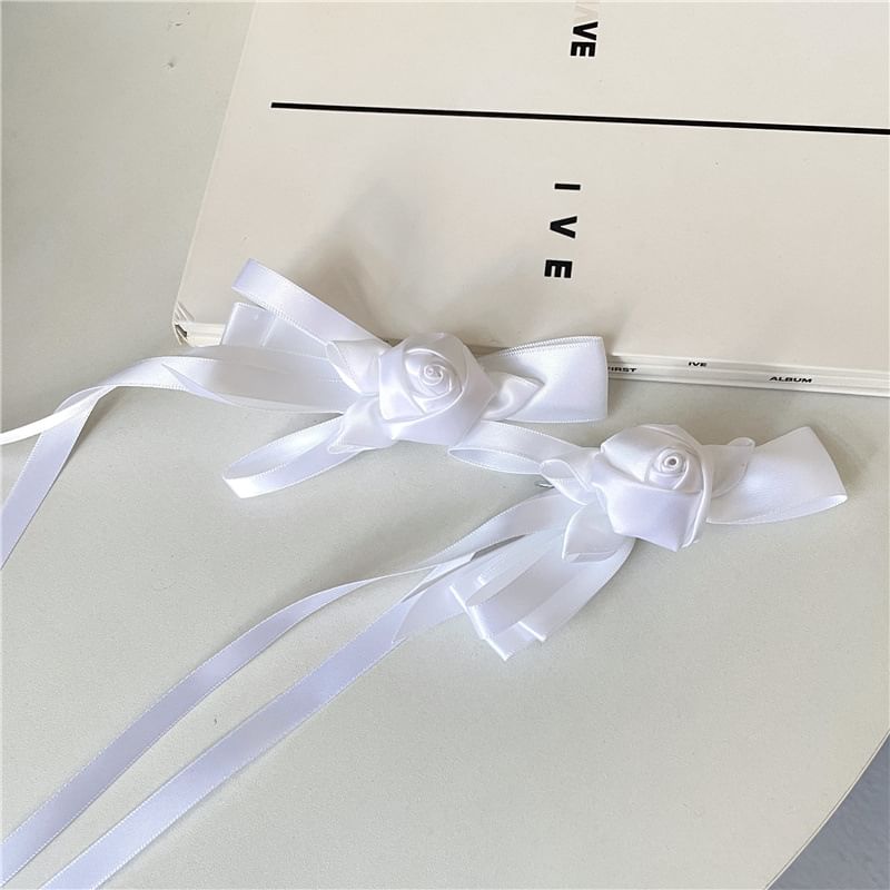 Floral Hair Plain Clip