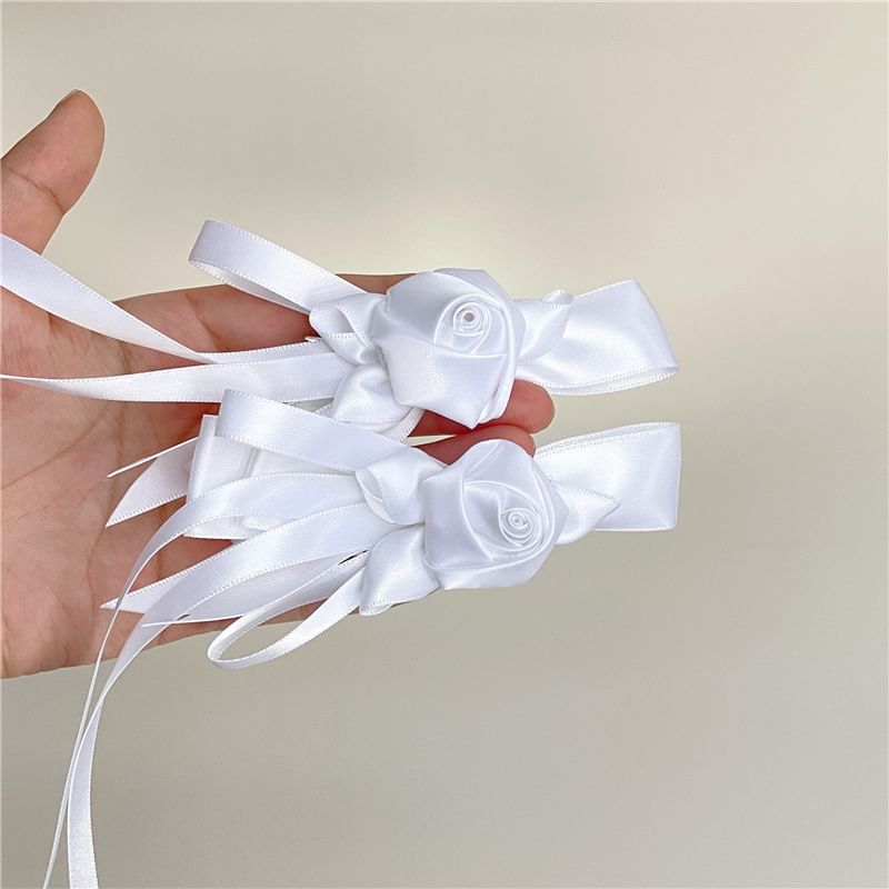 Floral Hair Plain Clip