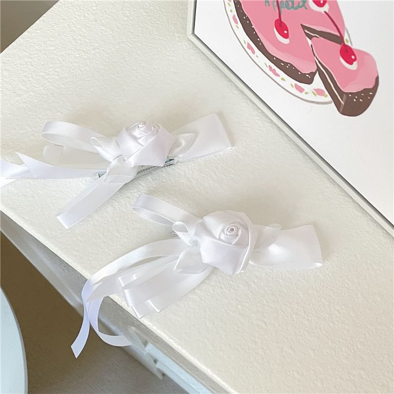 Floral Hair Plain Clip