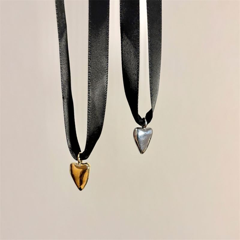 Pendant Scarf Necklace Heart