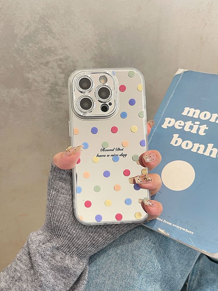 Phone Dot Polka / Mirrored Case Strap Set