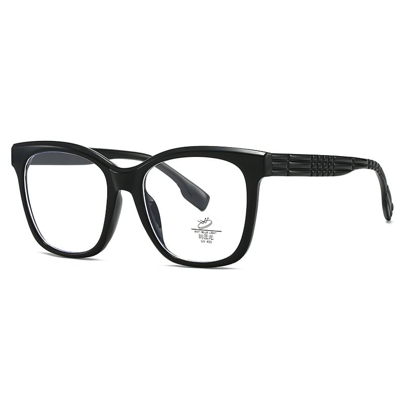 Glasses Light Square Blocking Frame Blue